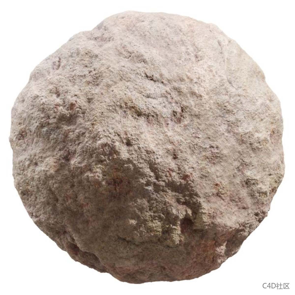 材质贴图-粗糙的岩石黄土地面