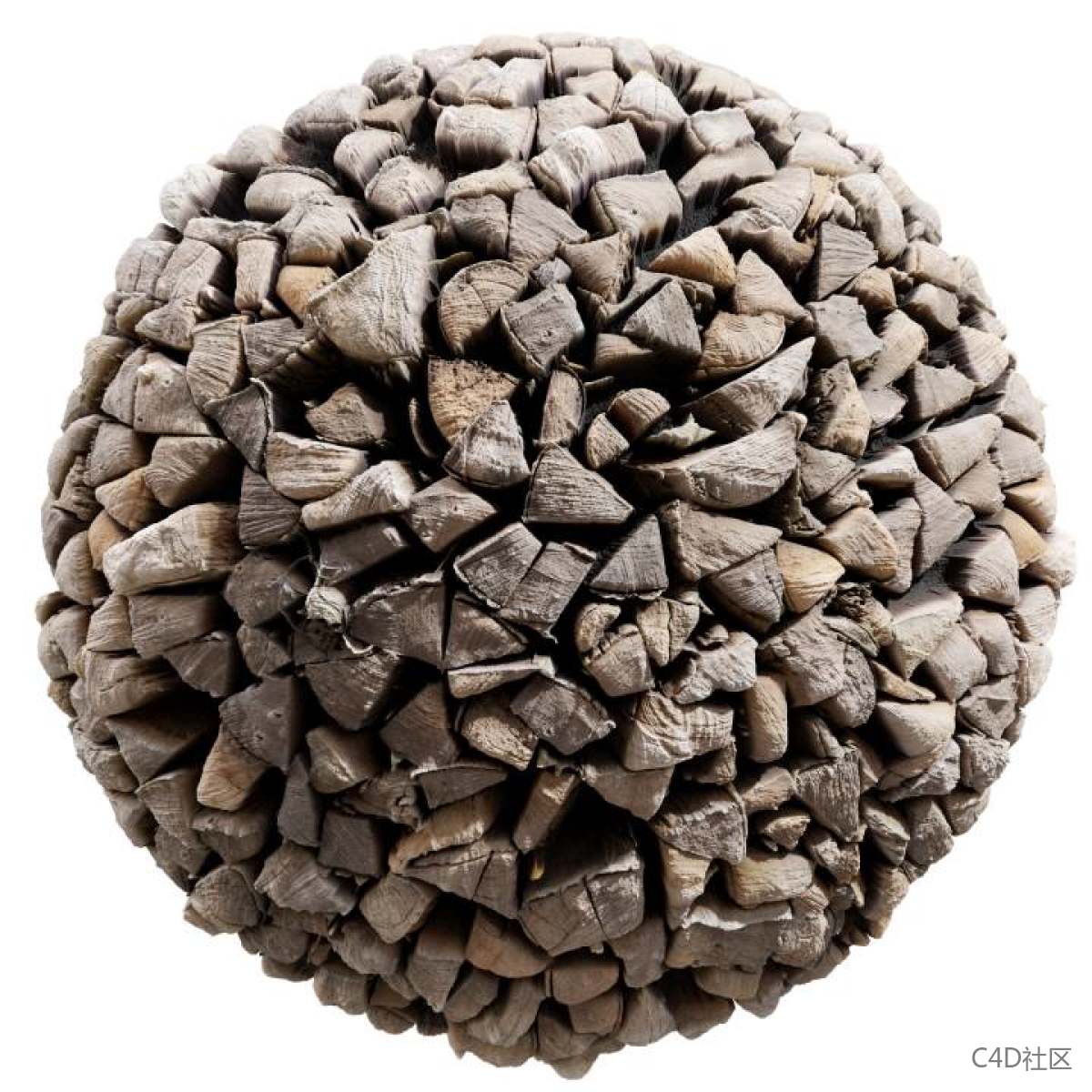 材质贴图-堆叠在一起的木块