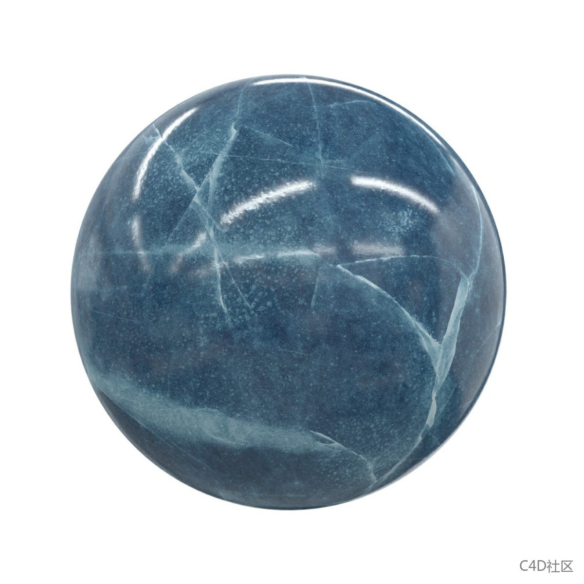 蓝色裂纹大理石纹理贴图