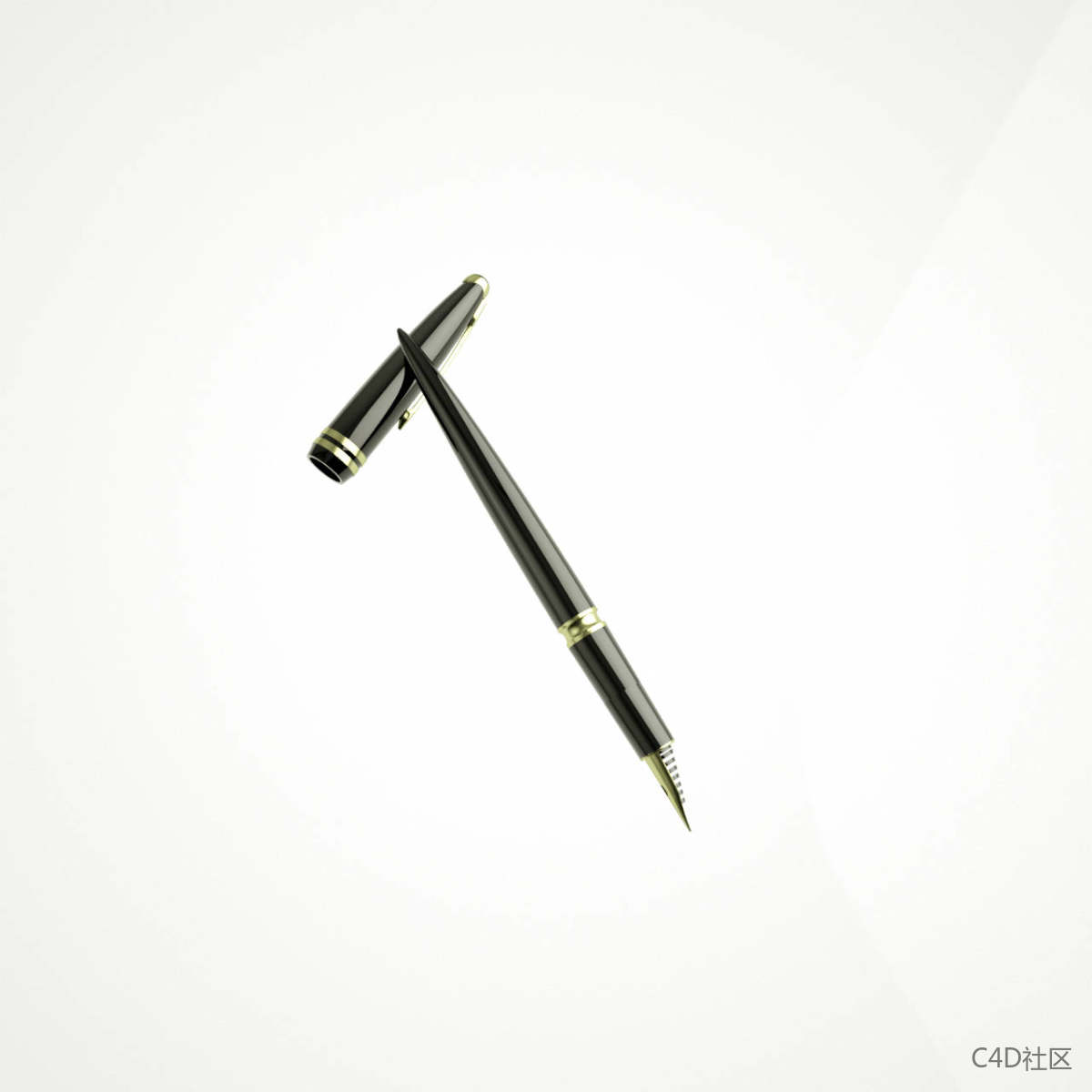 钢笔模型-墨水钢笔-马克笔
