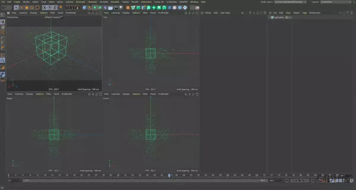 X-particles Emitter-Object