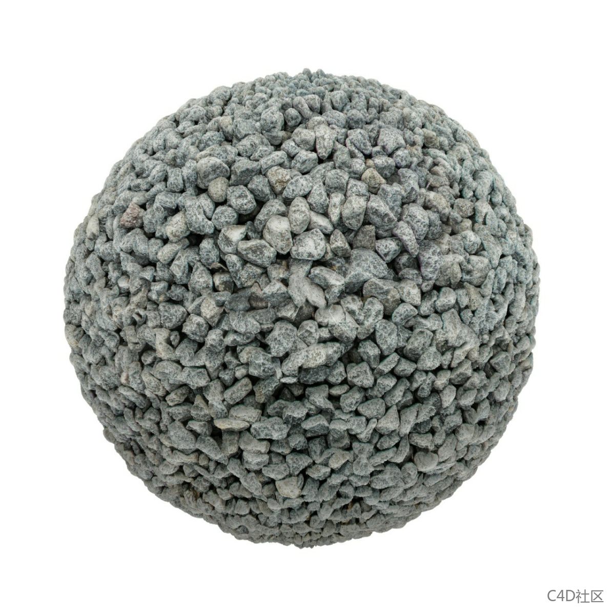 灰色大块大块砾石