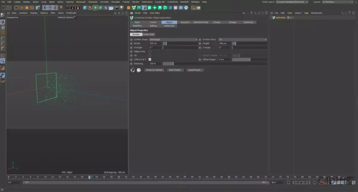 X-particles Emitter-Object