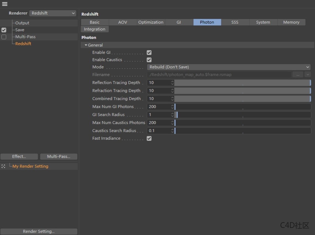 Redshift翻译：功能中文解释-全局光照_光子映射GI引擎