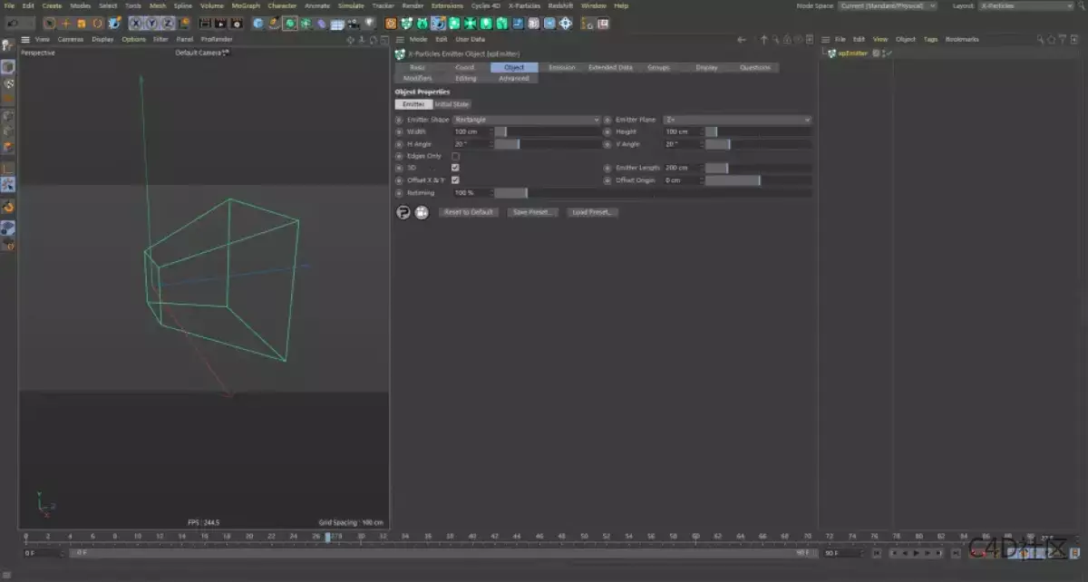 X-particles Emitter-Object