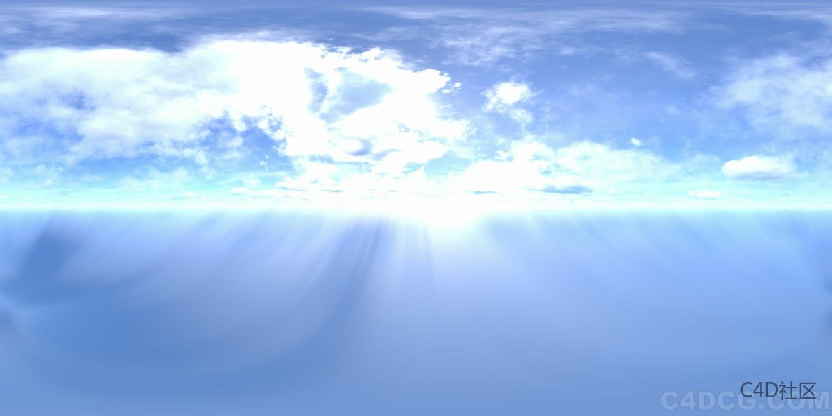 4K-HDRI-全景天空-乌云密布蓝色