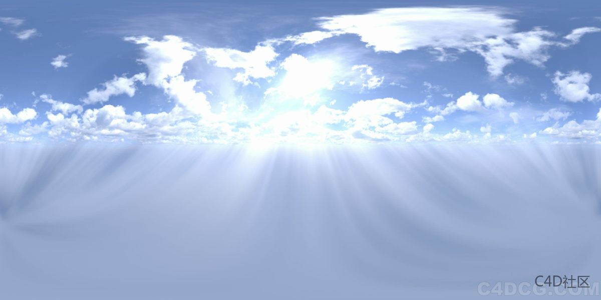 4K-HDRI-全景天空-云层稀疏