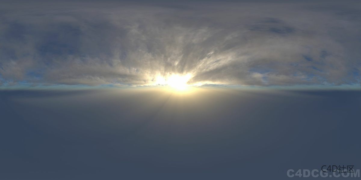 4K-HDRI-全景天空-云层厚重早晨