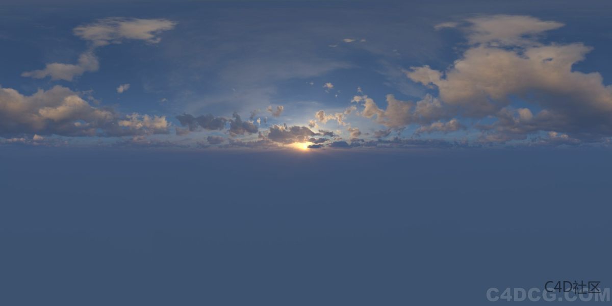 4K-HDRI-全景天空-太阳渐渐升起