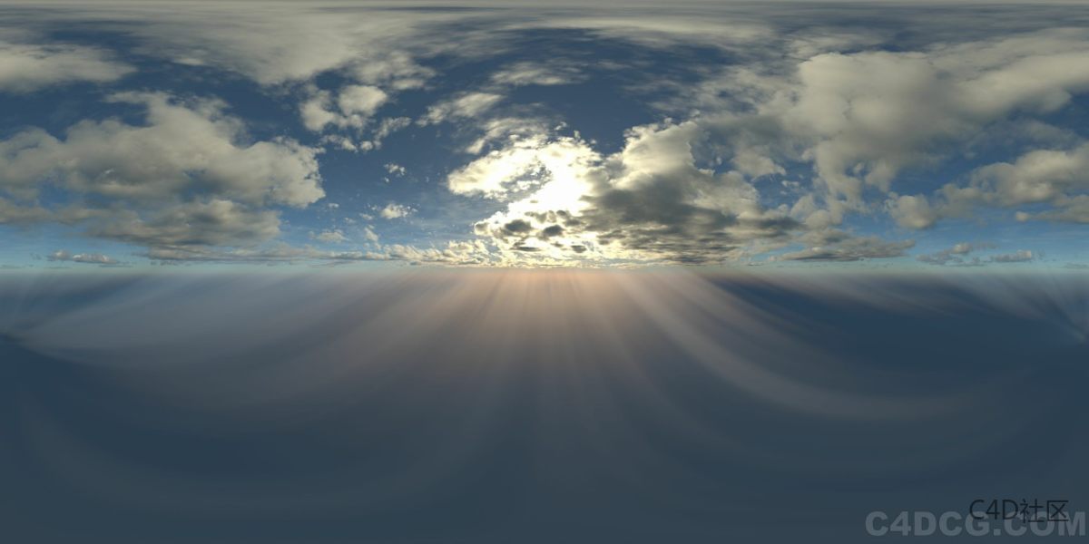 4K-HDRI-全景天空-天空云层很灰