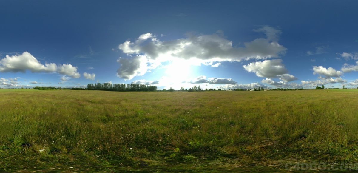 6K全景天空HDRI贴图-云层厚实层次丰富