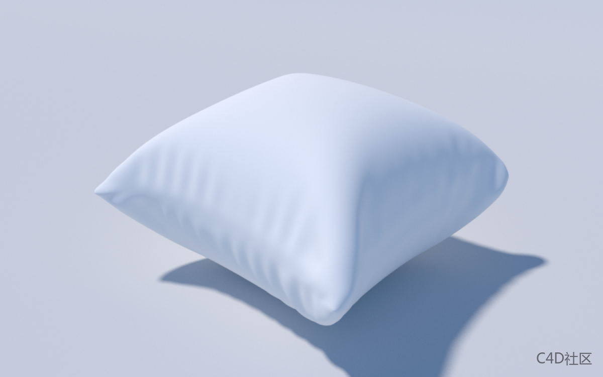 使用布料C4D系统快速创建抱枕建模教程