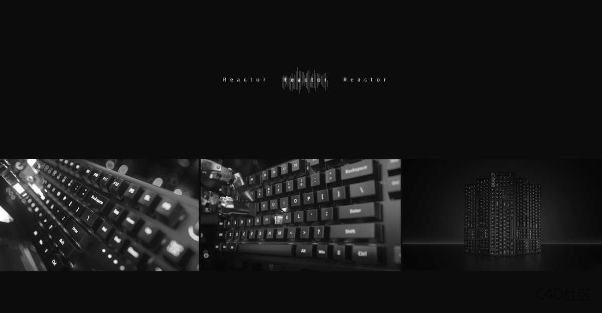 某机械键盘打宣传广告样品临摹