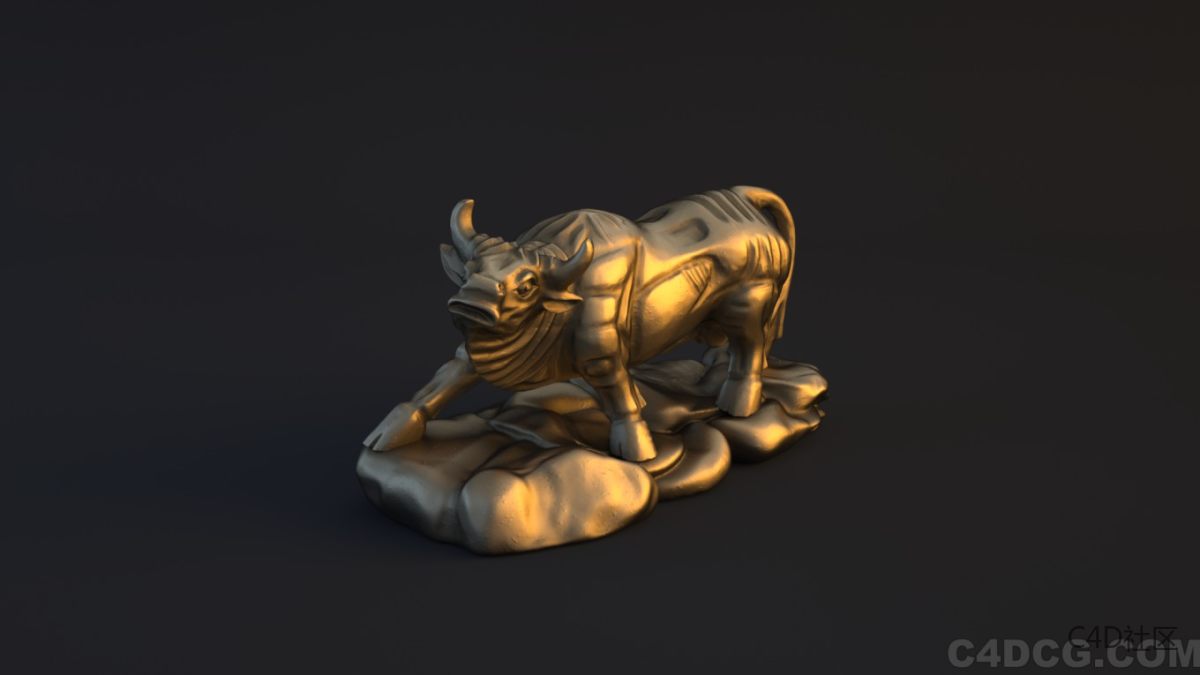 十二生肖模型-牛