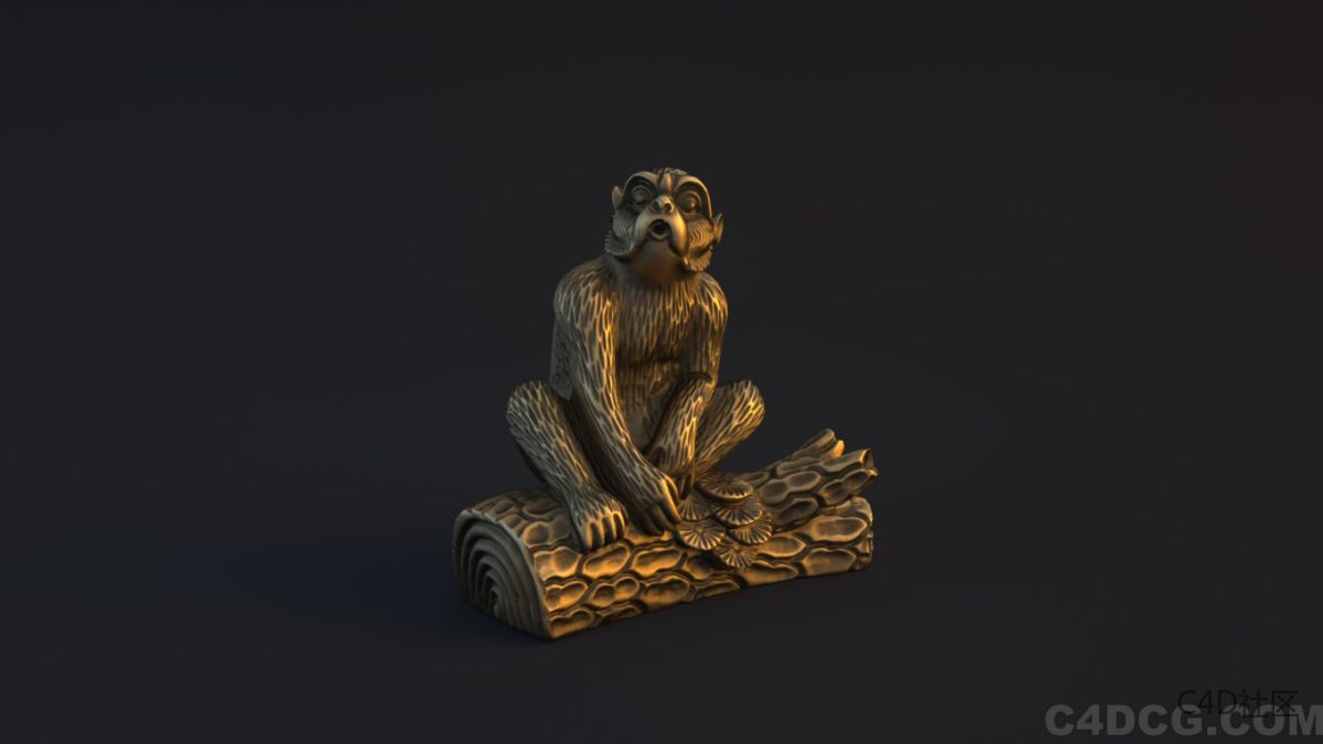 十二生肖模型-猴子