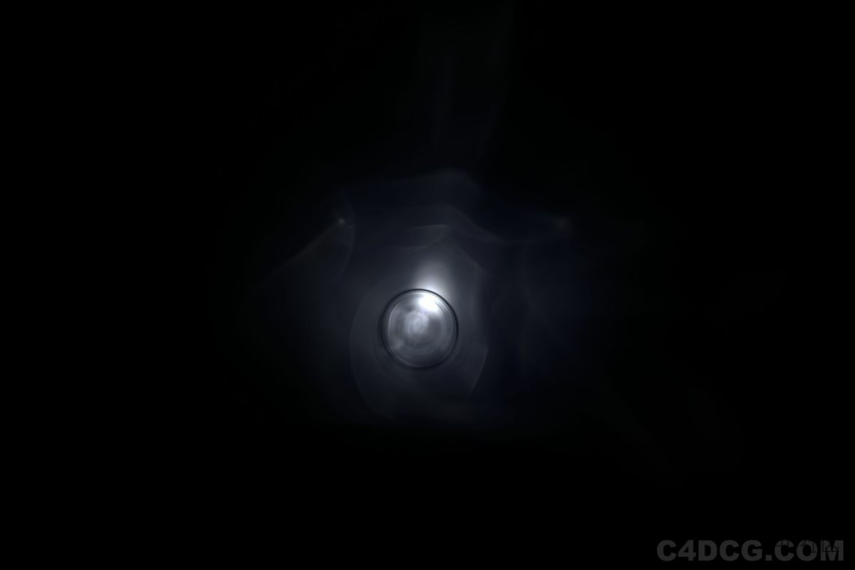 高动态范围焦散范围光源-5K-HDRI-黑暗光幕中的光亮